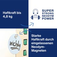 magnetoplan Magnet Design 1681020 Glasboard 20mm Acryl 4 Stück