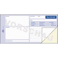 Avery Zweckform Kurzbrief 1741 1/3 DIN A4 2x40Blatt
