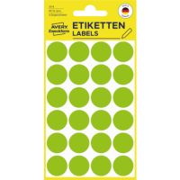 Avery Zweckform Markierungspunkt 3174 18mm leuchtgrün 96 Stück