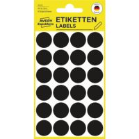 Avery Zweckform Markierungspunkt 3003 18mm schwarz 96 Stück