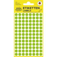 Avery Zweckform Markierungspunkt 3179 8mm leuchtgrün 416 Stück