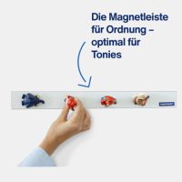magnetoplan Leiste magnetowand 16270M 5x50cm weiß +4Magnete