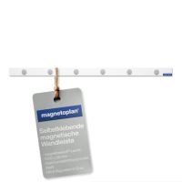 magnetoplan Leiste magnetowand 16271M 5x100cm weiß +6Magnete
