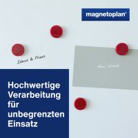 magnetoplan Magnet Ergo Medium 1664006 30mm rot 10 Stück