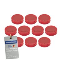 magnetoplan Magnet Ergo Medium 1664006 30mm rot 10 Stück
