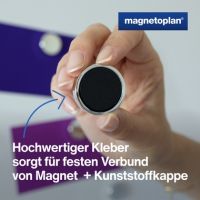 Magnetoplan Magnet Ergo Medium 1664032 30mm silber 10 Stück