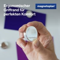 Magnetoplan Magnet Ergo Medium 1664032 30mm silber 10 Stück