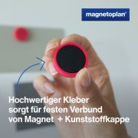Magnetoplan Magnet Ergo Medium 1664018 30mm pink 10 Stück