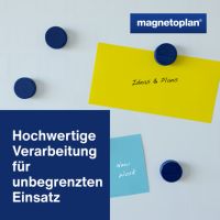 magnetoplan Magnet Ergo Large 1665014 34mm d.blau 10 Stück