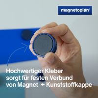 magnetoplan Magnet Ergo Large 1665014 34mm d.blau 10 Stück