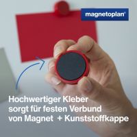 magnetoplan Magnet Ergo Large 1665006 34mm rot 10 Stück