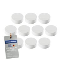 magnetoplan Magnet Ergo Large 1665000 34mm weiß 10 Stück