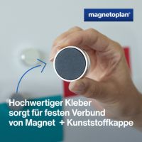 magnetoplan Magnet Ergo Large 1665032 34mm silber 10 Stück