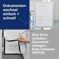 magnetoplan Rahmen magnetofix 1131932 A4 sk silber 2St.