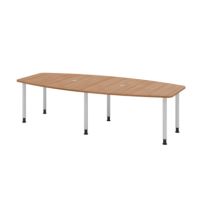 Hammerbacher VKT28C/N/S Hammerbacher Konferenztisch 280cm 6RRFüße nu/si