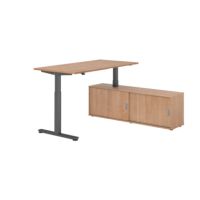 Hammerbacher VXMST16SB/N/G/N/N Hammerbacher Sitz-Steh-Kombi 160x80cm nu/gp/nu/nu