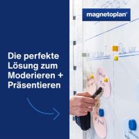 magnetoplan Moderationskarte 111151810 rund 190mm sort. 500St.
