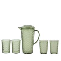 DECORIS Kanne mit 4 Gläsern hgn 874569