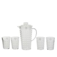 DECORIS Kanne mit 4 Gläsern 830986