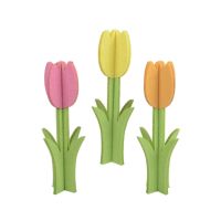 DECORIS 891390 DECORIS Tulpe filz bunt 11x28cm