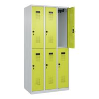 C+P 049300-30S10015 C+P Spind Evolo PLUS Doppel 6Fächer 1850x900x500 lgr/cgn