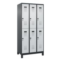 C+P 049310-30S10142 C+P Spind Evolo PLUS Doppel 6Fächer 1950x900x500 sgr/lgr