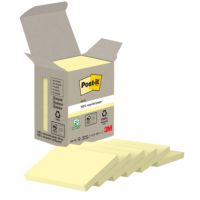 Post-it Haftnotiz Recycling Notes 653-1B 51x38mm gelb 6 Stück