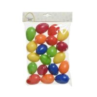 DECORIS 802989 DECORIS Oster-Deko Eier-Set Bunt