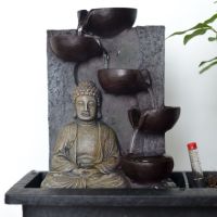 Bonsai Wasserfall-Set Buddha 29cm