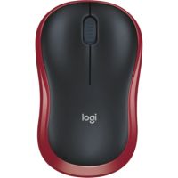 Logitech 910-002237 Logitech Maus M185 kabellos schwarz/rot