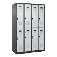 C+P 049300-40S10144 C+P Spind Evolo PLUS Doppel 8Fächer 1850x1200x500 sgr/lgr