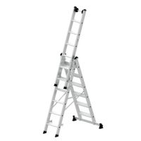 MUNK 033318 Munk Stufen-Mehrzweckleiter 3tlg 3x6Stufen