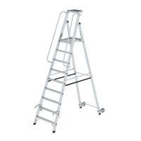 MUNK 051089 Munk Plattformleiter 9Stufen Rollen