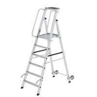 MUNK 051086 Munk Plattformleiter 6Stufen Rollen