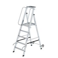 MUNK 051085 Munk Plattformleiter 5Stufen Rollen