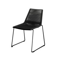 FEROS 1525124 FEROS Stapelstuhl Kimo Sitzkissen schwarz 4St