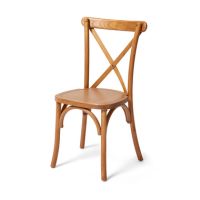 FEROS 50100L7 FEROS Stapelstuhl Crossback hellbraun 7St