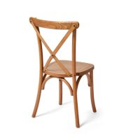 FEROS 50100L7 FEROS Stapelstuhl Crossback hellbraun 7St