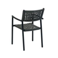 FEROS 1525114 FEROS Stapel-Armlehnstuhl Ember schwarz 4St