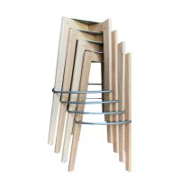 FEROS 506F01SB4 FEROS Barstuhl Keeve stapelbar holz/grün 4St