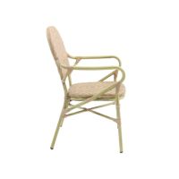 FEROS 563812 BEST Bistro-Stapelstuhl Tango Rattan sand 2St