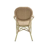FEROS 563812 BEST Bistro-Stapelstuhl Tango Rattan sand 2St