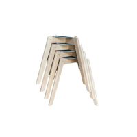 FEROS 1515854 FEROS Stapelstuhl Keeve gepolstert schwarz 4St