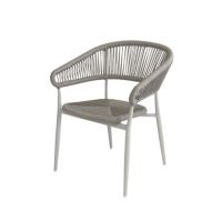 FEROS 1515912 FEROS Stapelstuhl Flint Sitzkissen bambus/weiß 2St