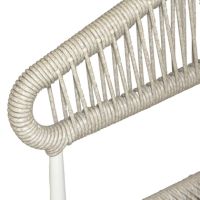 FEROS 1515912 FEROS Stapelstuhl Flint Sitzkissen bambus/weiß 2St