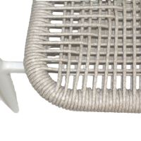 FEROS 1515912 FEROS Stapelstuhl Flint Sitzkissen bambus/weiß 2St