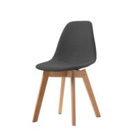 FEROS 1515354 FEROS Stapelstuhl Keeve gepolstert holz/braun-rot 4St