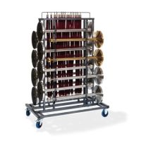 FEROS T91000 FEROS Trolley Elegance Pfosten Seile max 16St Hammerite