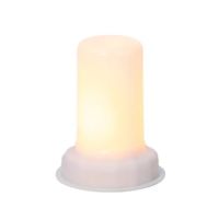 Lumineo Kerze LED 7,5x9,5cm ws/flame 481715