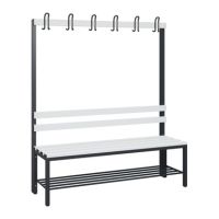 C+P 08041110S10000 C+P Garderobenbank Schuhrost 1710x1500x403mm sgr/lgr